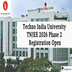 Techno India University Begins TNJEE 2026 Phase 2 Registration @tnjee.in; Apply by March 31